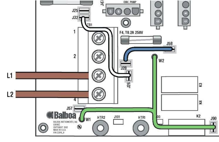 GS5xxZ-serien Alternativ till elektrisk serviskonfiguration Alternativ till elektrisk servicekonfiguration PCB GS500Z PN 22015 endast rev B.