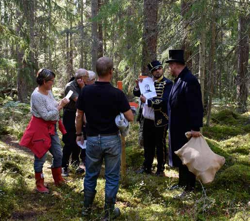 besökare till Selo berg i Sund.