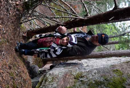 granskog med gigantiska flyttblock.