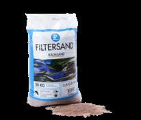 Våra sandfilter har en 6-vägs centralventil som man enkelt ställer om när det är dags att rengöra filtret (backspola).