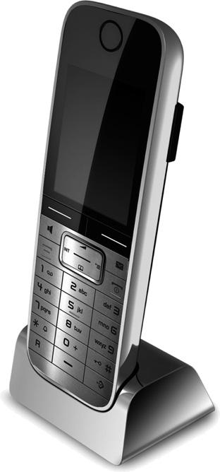 Gigaset-handenhet SL78H u Belyst färgdisplay (256 000 färger) u Belyst knappsats u Handsfree u Polyfona ringsignaler u Adressbok för cirka 500 poster u CLIP-bilder u