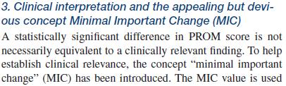 PROM = patient reported outcome scores Inflammation inflammare (lat.