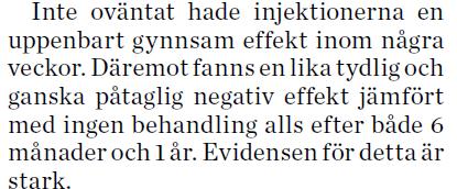Det är viktigt att känna till att de molekyler som nedregleras av NSAID bruk, främst PGE2, medverkar i processer som gör kollagena vävnader starkare efter belastning.
