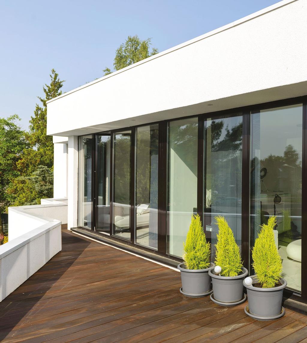 zz Fördelar med Drutex aluminiumfönster: Modern design Drutex aluminiumfönster och -dörrar kännetecknas av elegans och modern formgivning.