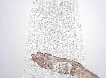hansgrohe Stråltyper 17 Rain och Rain XL Så små vattenhål i hand- och huvuddusch, så stor effekt.