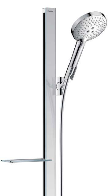20 hansgrohe D u s c h s e t Perfekt komponerade D u s c h s e t Duschseten från hansgrohe består av en handdusch, en duschstång och en duschslang.