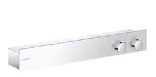 hansgrohe Utanpåliggande duschstyrning 23 NEW ShowerTablet Select Termostat 700 Universal 2 funktioner # 13184, -000, -400 ShowerTablet Select Kar-/duschtermostat 700 (ej på bild) # 13183, -000, -400