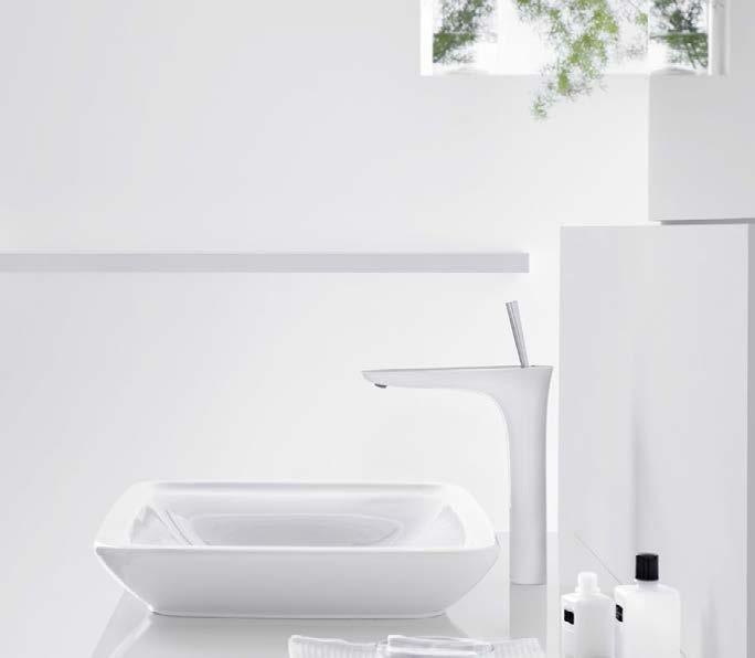 52 hansgrohe Avantgarde PuraVida Badrumsblandare eller designobjekt? I serien PuraVida är skillnaden flytande.