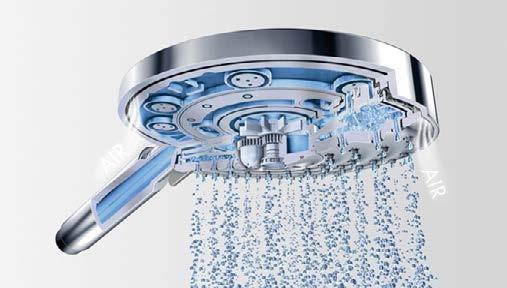 Hot hansgrohe Te k n o l o g i e r 63 hansgrohe teknologier AirPower Innovativa idéer för glädje som varar länge.