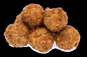 och innehåller bara svenskt nötkött, gula ärtor, potatis, gul