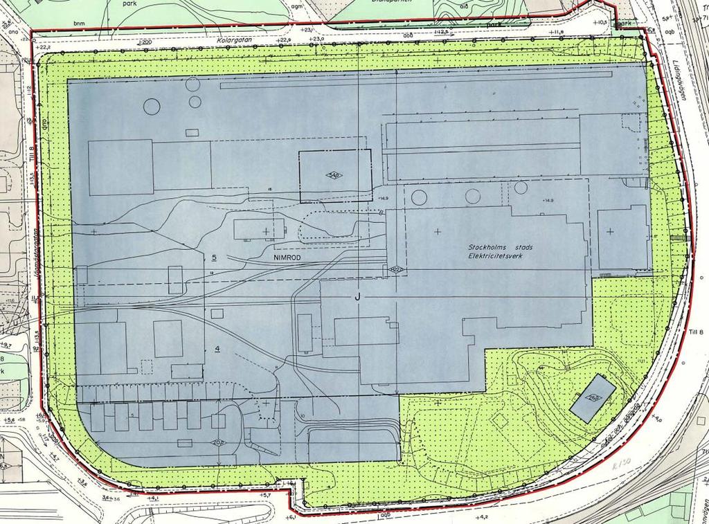 8.3.2 Detaljplaner Gällande detaljplan för fastigheten Nimrod 7, där Värtaverket och KVV8 ligger, vann laga kraft den 31 augusti 1972.