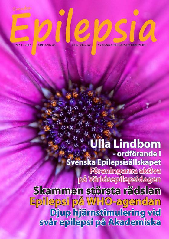 Svenska Epilepsia Förbundets tidning Svenska Epilepsia riktar sig i första hand till medlemmarna, som består av personer med epilepsi, närstående och personer som kommer i kontakt med epilepsi genom