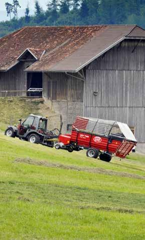 perfekt stabilitet när maskinen används för ensilage.