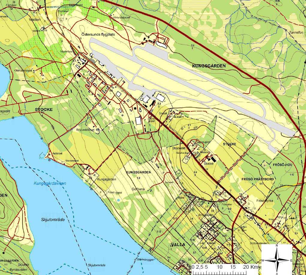 1 BAKGRUND Inom området i Östersunds kommun planeras nya bostäder, kontor, konferensverksamhet och service.