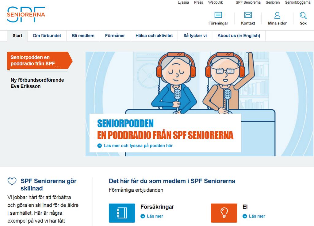 SPF Seniorernas hemsida På SPF Seniorernas hemsida, www.spfseniorerna.