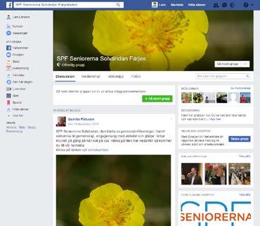 Att skapa och driva en Facebookgrupp för en lokal SPF Seniorerna-förening Facebook är
