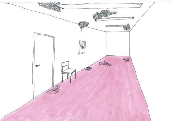 Figur 15. Visualisering över idéprocessens fyra faser. Visualisering: Sofie Clefberg Skisserna under processen har varit många.
