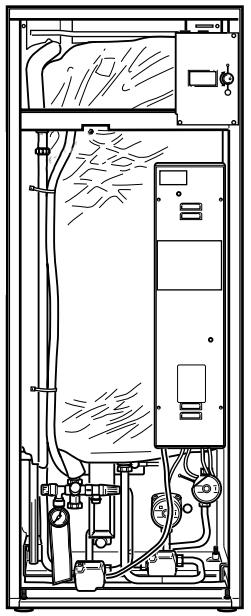 Kablar kan anslutas på båda platser 31-33 eller 35-37. IVT 290 A/W, Bosch CC160 (Rego 800) på kretskort för externa anslutningar (se bild nedan).