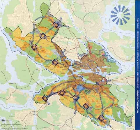 Planeringsinriktningar Planera för en tät stadsstruktur Planering för infrastruktur som vägar och spår påverkar hur bebyggelsen lokaliseras och får därför betydelse för vilken bebyggelsestruktur som