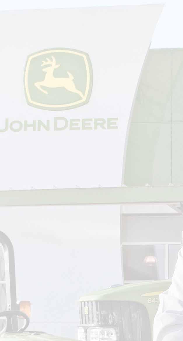 återförsäljare när närmare information och rådgivning. Och varför inte arrangera en provkörning? JohnDeere.com Denna broschyr har sammanställts för global publicering.