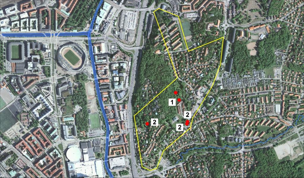 Lundenskolan Värde: C Det inventerade området är relativt varierat.