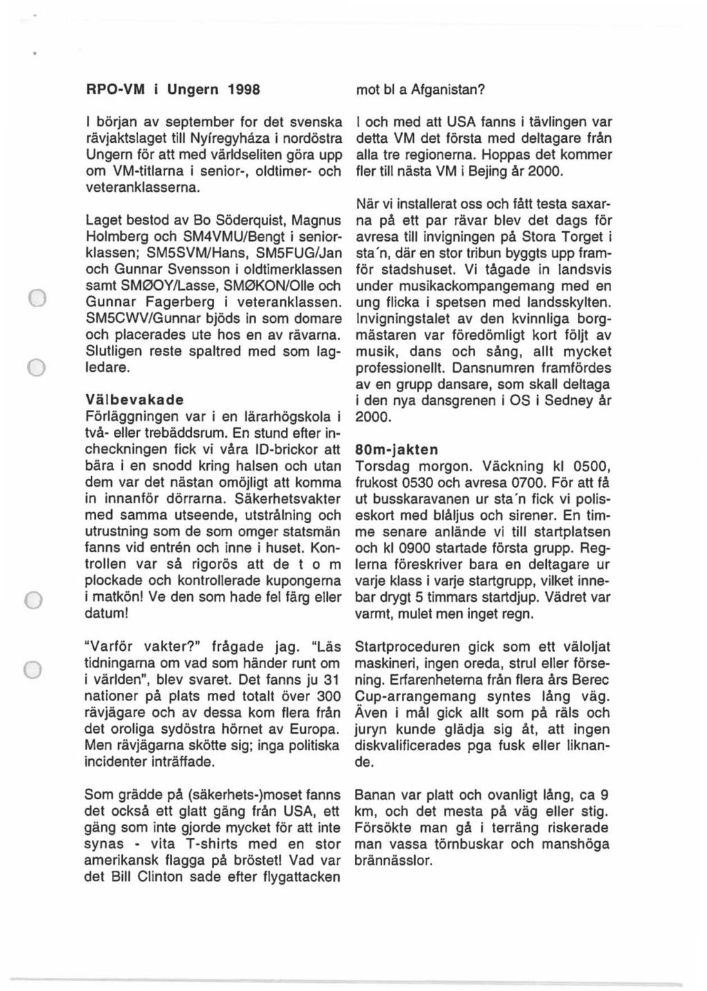 RPO-VM i Ungern 1998 mt bl a Afganistan?
