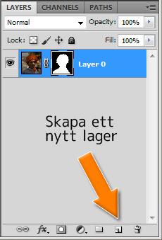 Dra det nya lagret under det andra, det är bara hålla in