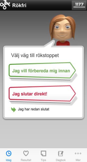 förberedelse till rökstopp och kan själv