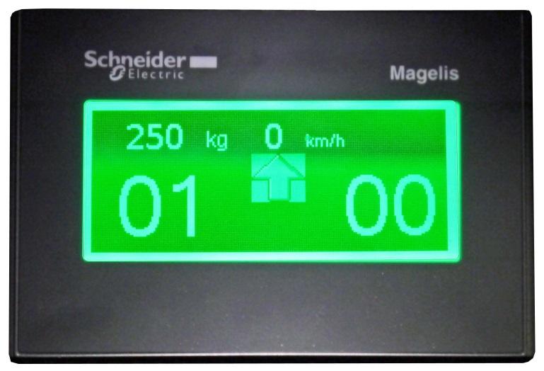 GEDA MULTILIFT P22 Fel - diagnoser - reparation 5.1 Bildmodul Bildmodulen visar färdmålet, plattformens position och färdriktningen.