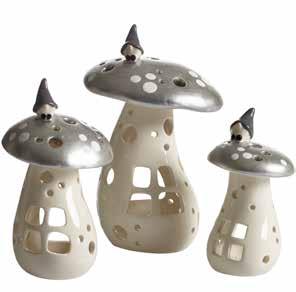DESIGN LENA QVICK STRÖM DESIGN LENA QVICK STRÖM New 29-415 Lykta Vätte på svamp H.14cm Lantern Gnome on mushroom H.