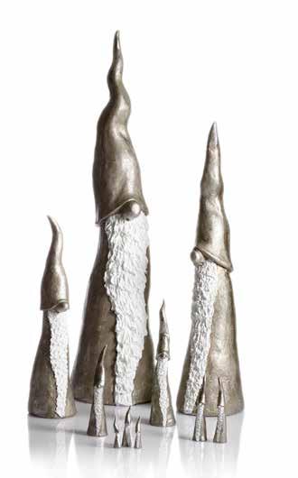 New New 7738100-80 7738075-80 New 7732-80 Tomten den långa silver 2st H.15cm Tall Santa silver 2pcs H.15cm 7738-80 7730-80 Tomten den långa silver 3st H.