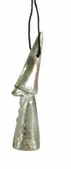 2st H.15cm Tall Santa metal 2pcs H.