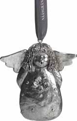 7cm Angel decoration silver H.