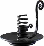 24cm Candle stick Wrought iron high H.24cm 2425 Vikingaskepp 4 värmeljus svart L.