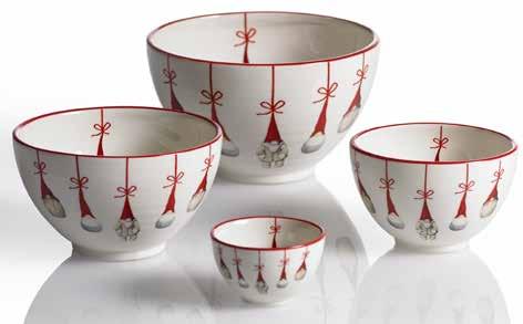 Santas Ø13,5cm, 65 cl 7150-17 Skål Tomtar Ø17cm, 1,3l Bowl Santas Ø17cm, 1,3l 7151-10 Mugg Tomtar 2st H.