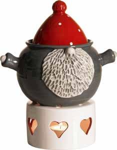 Hugo röd H.24cm Lantern Santa Hugo red H.24cm 7781 Lykta Tomten Hugo grå H.