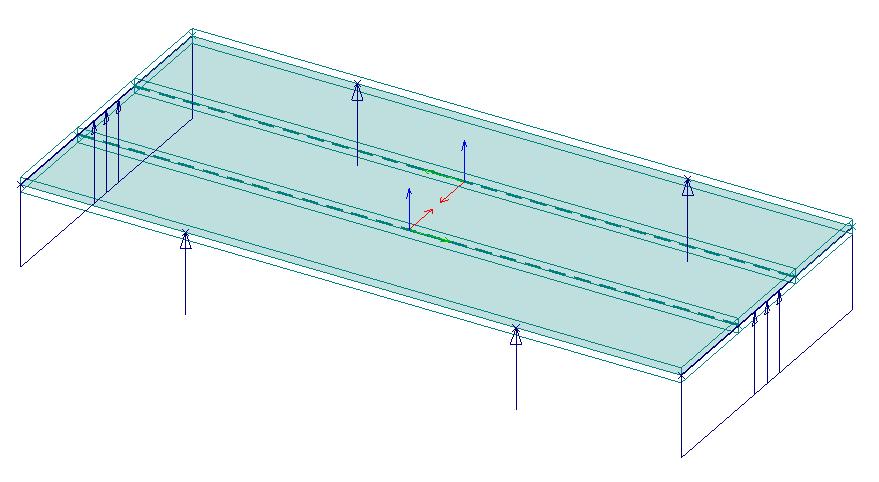 3.3 Resultat & kommentarer Det handberäknade resultatet av den maximala nedböjningen beräknades till 0.07426m. Beräkningen i datorprogramemt gav resultatet 0.07413m.