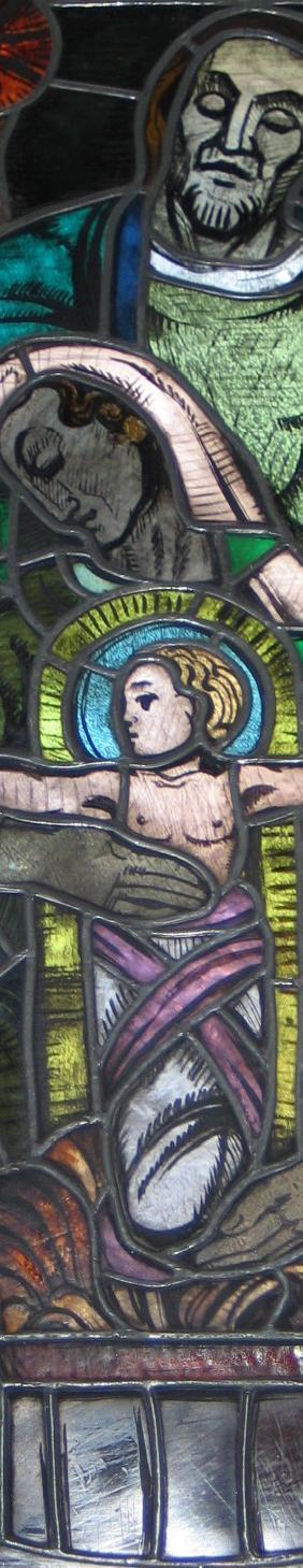 En man blev sänd En man blev sänd med ett busdkap till sitt folk att ta emot sin Herre. Johannes var hans namn. Av Gud han sändes. Johannes var hans namn. Han döpte folket. Han gick i torftig skrud.