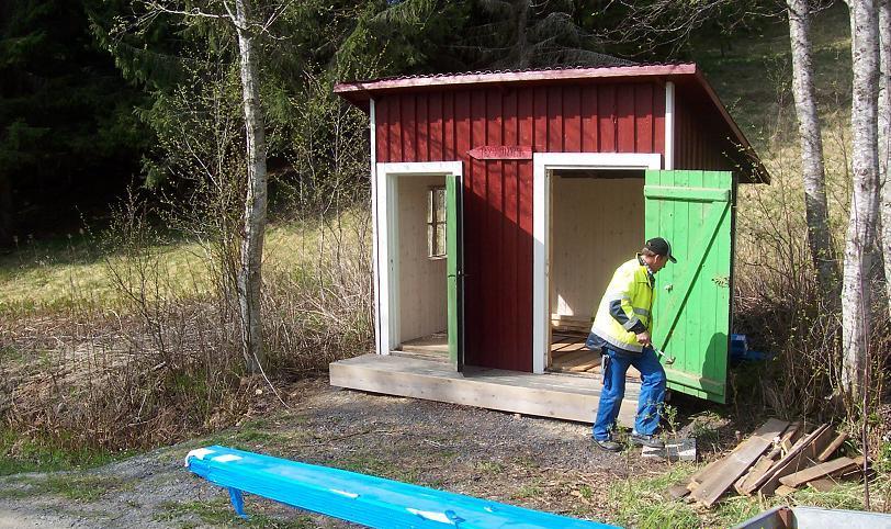 PÅGÅENDE VERKSAMHETER I MÄDAN I Maj har arbetet med spruthuset i Ryd fortsatt.