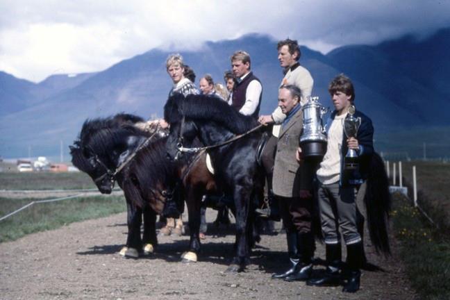Hrafns avkommor är stora hästar, 143 cm i mankhöjd, medeltal på de tolv avkommor som denna bedömning baseras på. De har lång och rest hals, men djup.