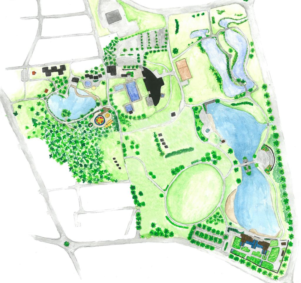 Upplev Minigolfbana Tennisbanor Reningsdammarna Lekplats InfoPoint Utomhusscen City Art Gym 11 4 Djupadalsbadet bad och camping Campingområde 3 9 Kumlasjön 1 10 8 Utomhusscen Konsten i parken