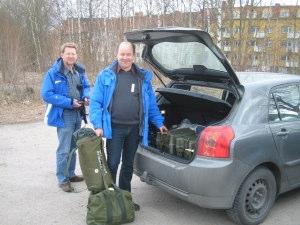 Här går nämligen distriktsgränsen (ovan) Till höger: Lindesbergs kommun saknades av samtliga resenärer, så en kortare avstickare var befogad.
