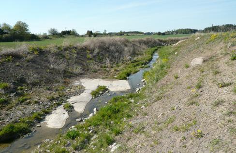 Tvåstegsdike = Volym 7,72m 3 /m Traditionellt dike = Volym 2,66m 3 /m 1m 3 1m 3 1m 3 0,72m 3 1m 3 1m 3 0,66m 3 1m 3 1m 3 1m 3 1m 3 Exempel på volym schaktmassor för grävning av nytt dike respektive