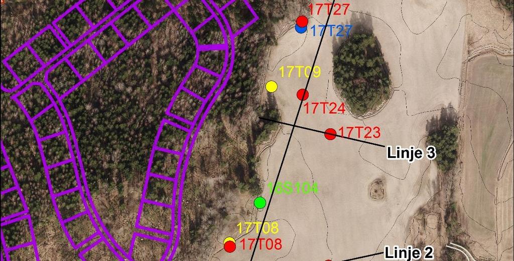 Linje 1-4 utgör mätlinjer för resistivitetsmätning,