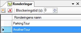 Detta har samma effekt som att klicka på verktygsknappen Lägg till ny rondering i panelen Ronderingar. En ny rad skapas i listan med ronderingar i panelen Ronderingar.
