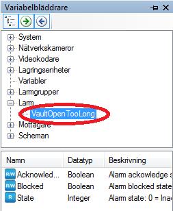 Admin Konfiguration för Ethiris Ethiris Admin När du öppnar panelen Skript i Ethiris Admin, finns det ett tillhörande verktygsfönster Variabelbläddrare som är dockat till höger i huvudramen.