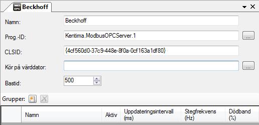 Admin Konfiguration för Ethiris Ethiris Admin Figur 2.272 En OPC-server nod i s trädvy. OPC-server popupmeny Högerklick på denna nod öppnar en meny. Figur 2.273 Popupmeny för en OPC-server nod.