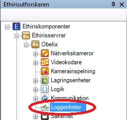 Admin Konfiguration för Ethiris Ethiris Admin Figur 2.291 Noden Loggenheter i s trädvy.