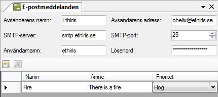 Ethiris Admin Admin Konfiguration för Ethiris Figur 2.323 Noden E-postmeddelanden i s trädvy. E-postmeddelanden popupmeny Högerklick på denna nod öppnar en meny. Figur 2.324 Popupmenyn för noden E-postmeddelanden Ny-E-postmeddelande lägger till ett nytt e-postmeddelande till serverns konfiguration.