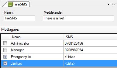 Ethiris Admin Admin Konfiguration för Ethiris Figur 2.334 En SMS nod i s trädvy. SMS popupmeny Högerklick på denna nod öppnar en meny. Figur 2.335 Popupmenyn för en SMS nod.